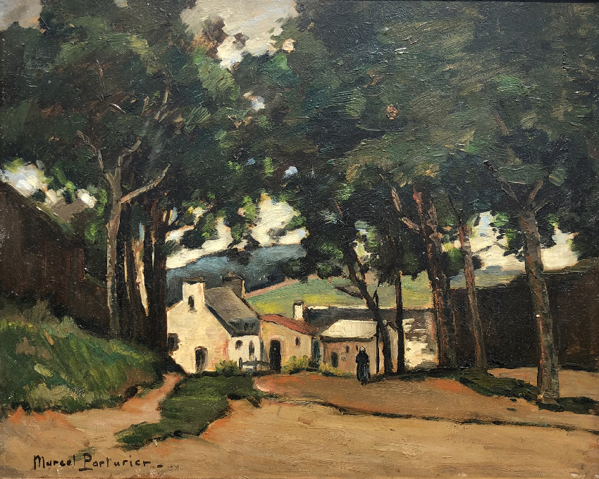 Ferme à Carolles - Normandie  tableau Marcel Parturier